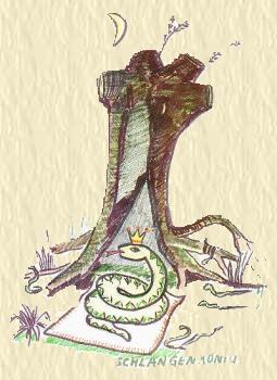 Schlangenknig             Zeichnung H.J. Jank